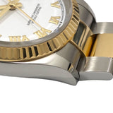 ロレックス ROLEX デイトジャスト36 ランダムシリアル 126233 ホワイト オイスターブレス SS/K18YG メンズ 腕時計
