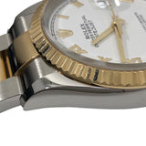 ロレックス ROLEX デイトジャスト36 ランダムシリアル 126233 ホワイト オイスターブレス SS/K18YG メンズ 腕時計