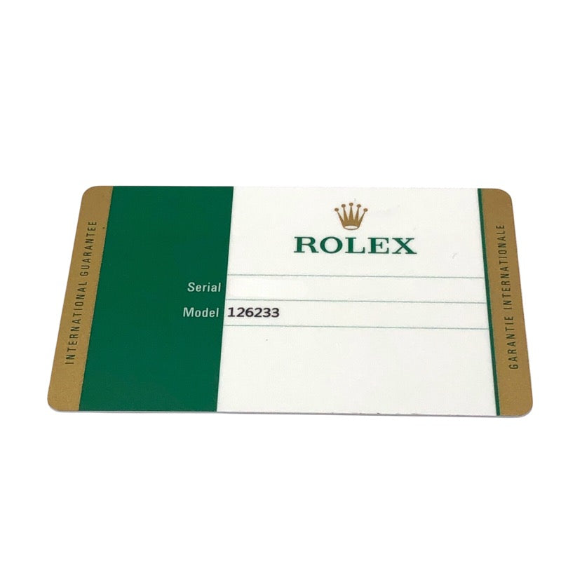 ロレックス ROLEX デイトジャスト36 ランダムシリアル 126233G シルバーコンピューター オイスターブレス SS/K18YG メンズ 腕時計