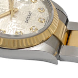 ロレックス ROLEX デイトジャスト36 ランダムシリアル 126233G シルバーコンピューター オイスターブレス SS/K18YG メンズ 腕時計