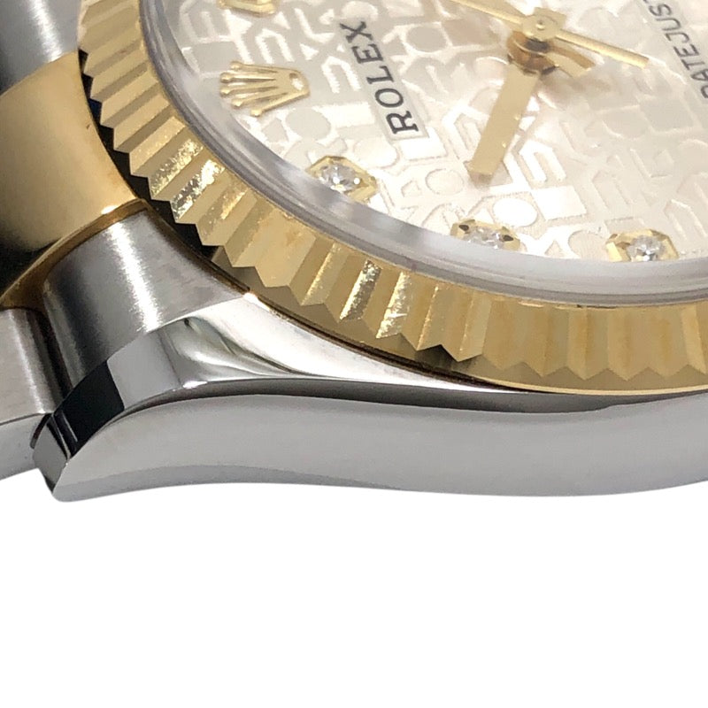 ロレックス ROLEX デイトジャスト36 ランダムシリアル 126233G シルバーコンピューター オイスターブレス SS/K18YG メンズ 腕時計