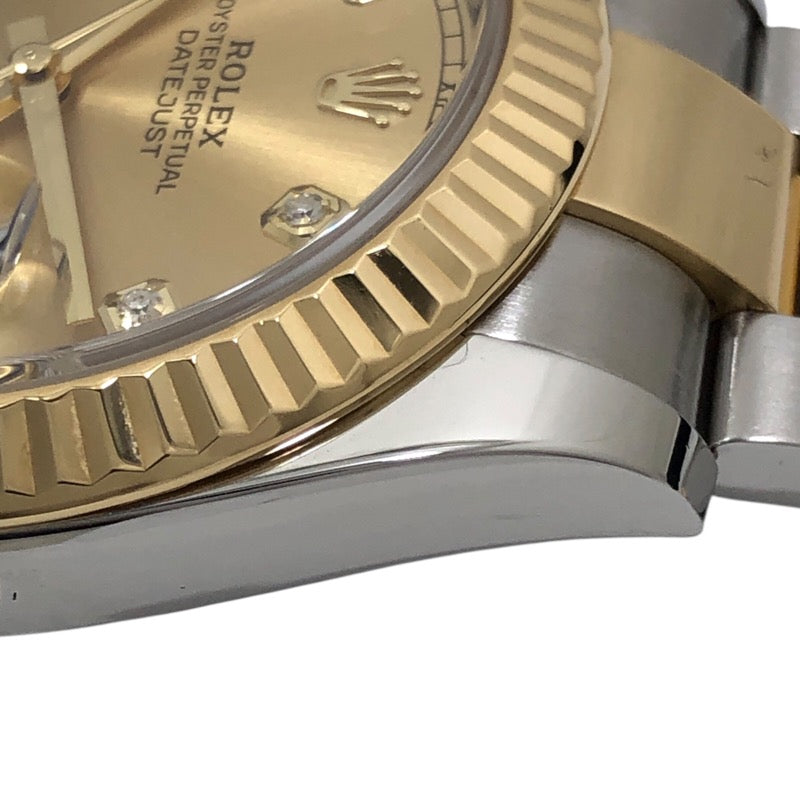 ロレックス ROLEX デイトジャスト41 ランダムシリアル 126333G シャンパンゴールド オイスターブレス SS/K18YG メンズ 腕時計