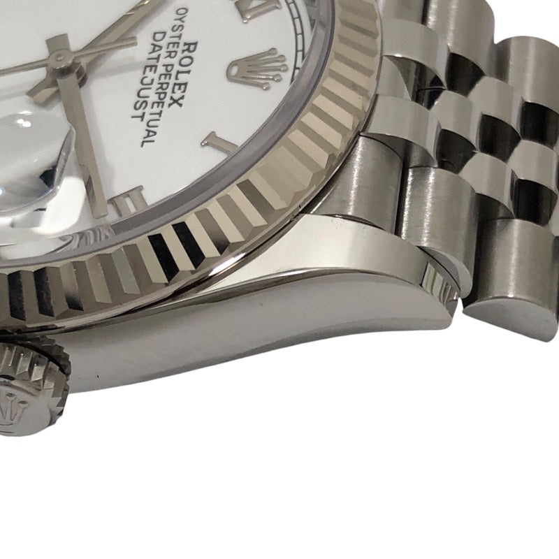 ロレックス ROLEX デイトジャスト36 ランダムシリアル 126234 ホワイト ジュビリーブレス SS/K18WG メンズ 腕時計