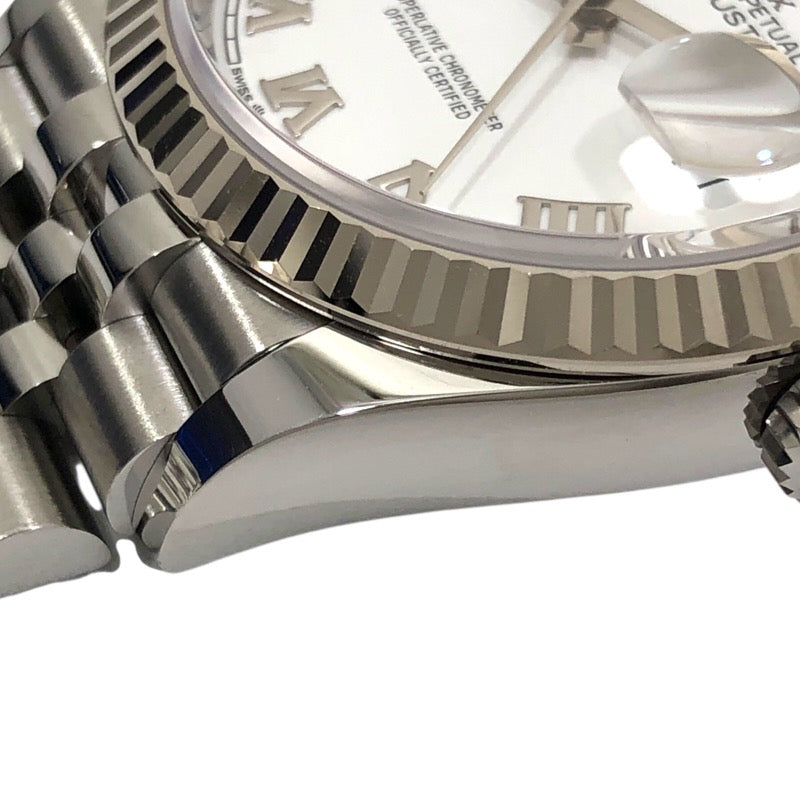 ロレックス ROLEX デイトジャスト36 ランダムシリアル 126234 ホワイト ジュビリーブレス SS/K18WG メンズ 腕時計