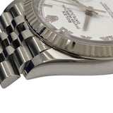 ロレックス ROLEX デイトジャスト36 ランダムシリアル 126234 ホワイト ジュビリーブレス SS/K18WG メンズ 腕時計