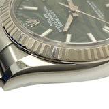ロレックス ROLEX デイトジャスト36 ランダムシリアル 126234 オリーブグリーン パームモチーフ オイスターブレス SS/K18WG メンズ 腕時計