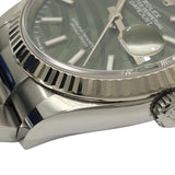 ロレックス ROLEX デイトジャスト36 ランダムシリアル 126234 オリーブグリーン パームモチーフ オイスターブレス SS/K18WG メンズ 腕時計