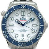 オメガ OMEGA シーマスター ダイバー300M コーアクシャル マスタークロノメーター 522.30.42.20.04.001 ホワイト SS 自動巻き メンズ 腕時計