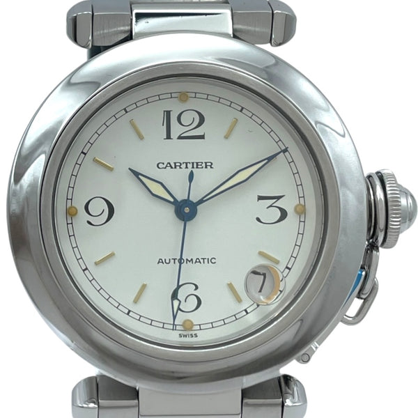 カルティエ Cartier パシャC W31015M7 ホワイト SS 自動巻き メンズ 腕時計