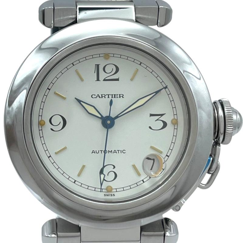 カルティエ Cartier パシャC W31015M7 ホワイト SS 自動巻き メンズ 腕時計