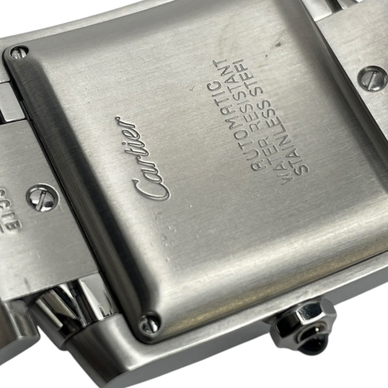 カルティエ Cartier タンクフランセーズ LM W51002Q3 ホワイト SS メンズ 腕時計