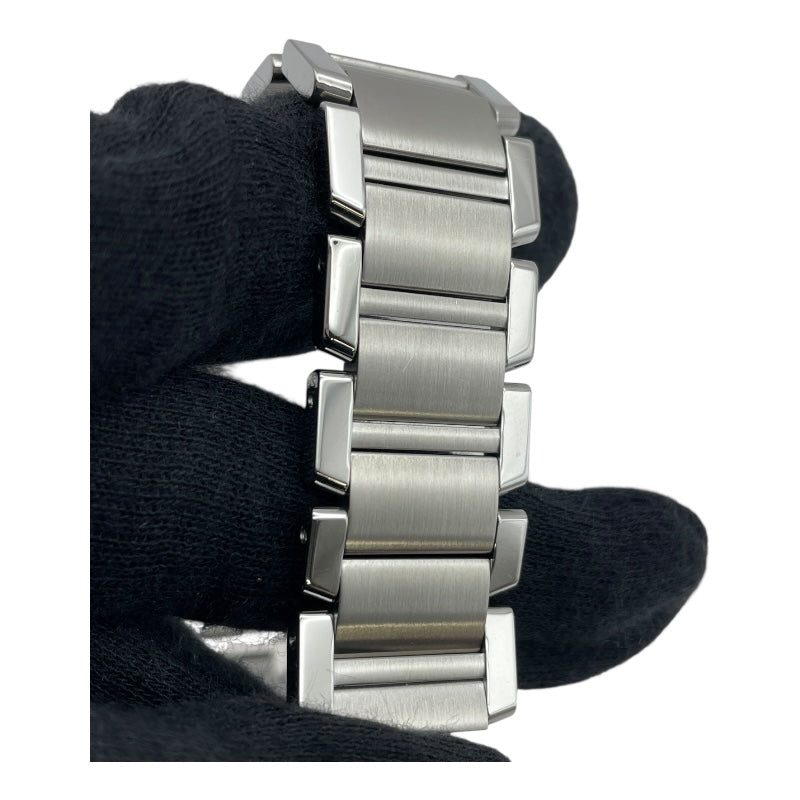 カルティエ Cartier タンクフランセーズ LM W51002Q3 ホワイト SS メンズ 腕時計