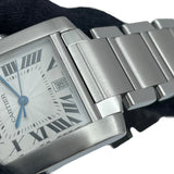 カルティエ Cartier タンクフランセーズ LM W51002Q3 ホワイト SS メンズ 腕時計