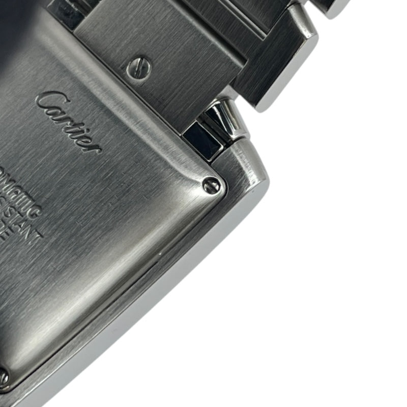 カルティエ Cartier タンクフランセーズ LM W51002Q3 ホワイト SS メンズ 腕時計