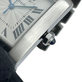 カルティエ Cartier タンクフランセーズ LM W51002Q3 ホワイト SS メンズ 腕時計