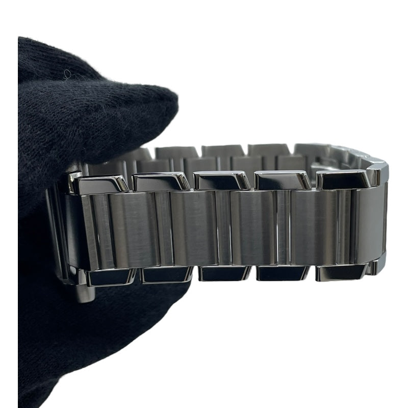 カルティエ Cartier タンクフランセーズ LM W51002Q3 ホワイト SS メンズ 腕時計
