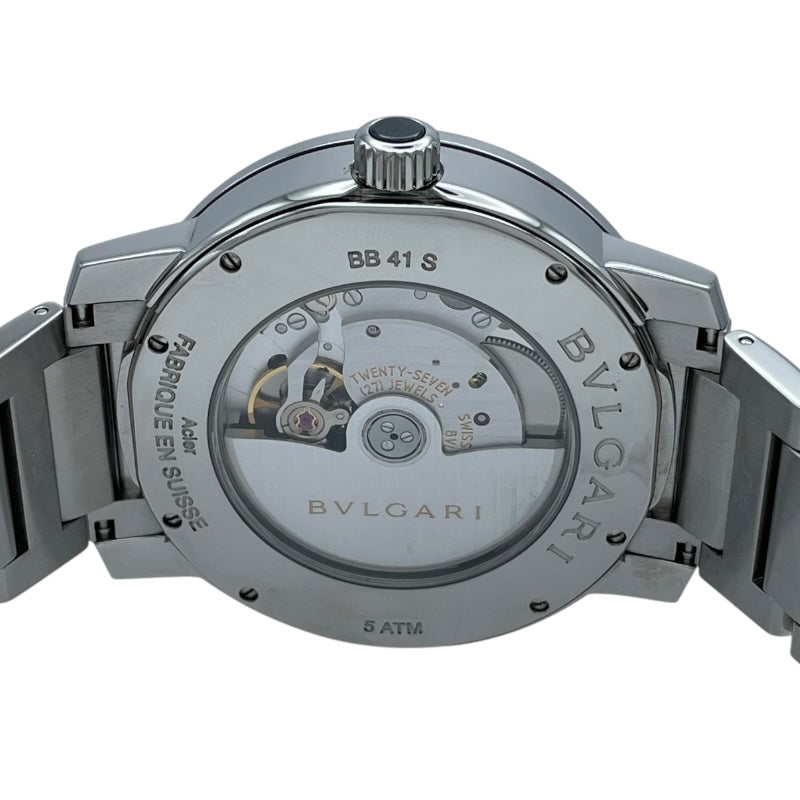 ブルガリ BVLGARI ブルガリブルガリ BB41S ブラック SS 自動巻き メンズ 腕時計