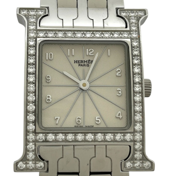 エルメス HERMES Hウォッチ HH1.230 ホワイトシェル SS レディース 腕時計