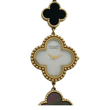 ヴァンクリーフ＆アーペル Van Cleef & Arpels アルハンブラ ブレスレットウォッチ ホワイトシェル 136674(VCARF 53500) ホワイトシェル K18YG レディース 腕時計
