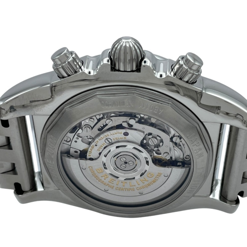 ブライトリング BREITLING クロノマット44 ブラックマザーオブパール 日本限定400本 AB01114K/BD34 ブラックシェル MOP SS メンズ 腕時計