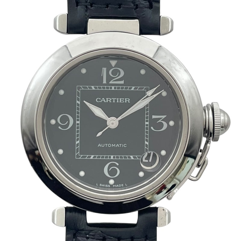 カルティエ Cartier パシャC 2002年クリスマス限定 W3106099 ブラック SS レディース 腕時計