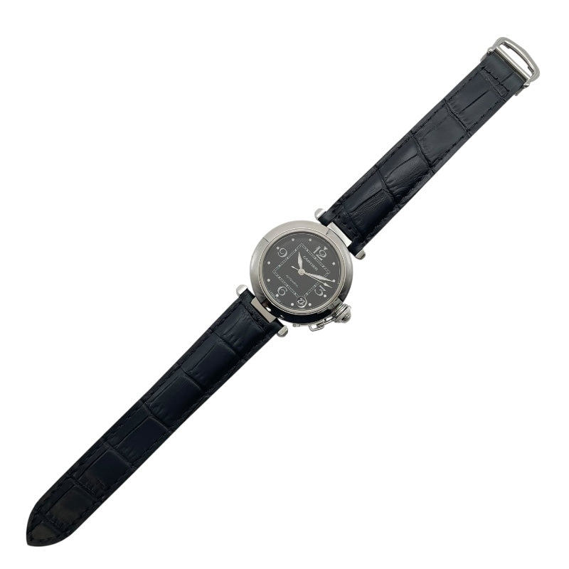 カルティエ Cartier パシャC 2002年クリスマス限定 W3106099 ブラック SS レディース 腕時計