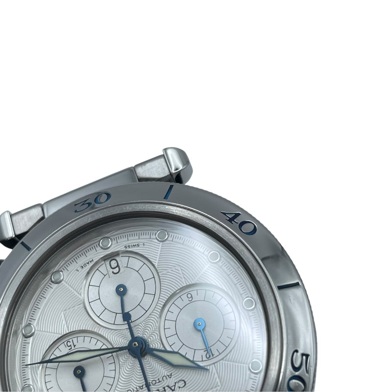 カルティエ Cartier パシャドゥカルティエ クロノグラフ 38mm W31030H3 シルバー SS メンズ 腕時計