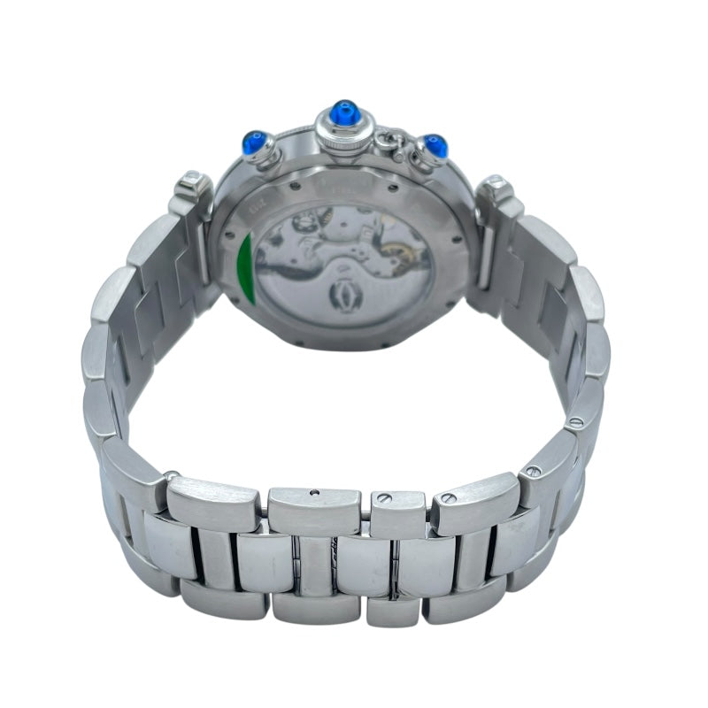 カルティエ Cartier パシャドゥカルティエ クロノグラフ 38mm W31030H3 シルバー SS メンズ 腕時計