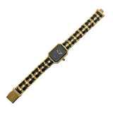 シャネル CHANEL プルミエールL H0001 ブラック GP レディース 腕時計
