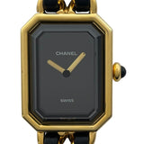 シャネル CHANEL プルミエールL H0001 ブラック GP レディース 腕時計