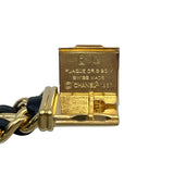 シャネル CHANEL プルミエールL H0001 ブラック GP レディース 腕時計