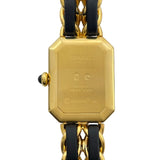 シャネル CHANEL プルミエールL H0001 ブラック GP レディース 腕時計