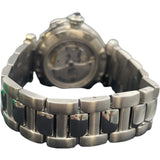 カルティエ Cartier パシャ コンベックスグリッド W31059H3 ホワイト SS メンズ 腕時計