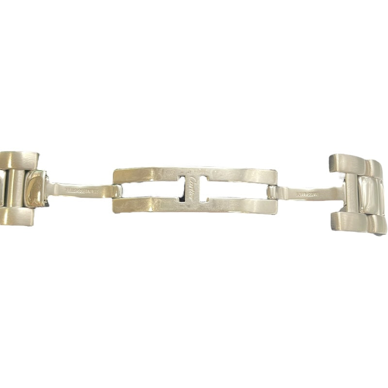 カルティエ Cartier パシャ コンベックスグリッド W31059H3 ホワイト SS メンズ 腕時計