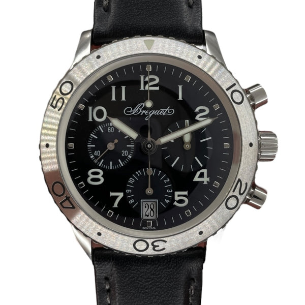 ブレゲ Breguet トランスアトランティック タイプXX 3820 ブラック SS メンズ 腕時計
