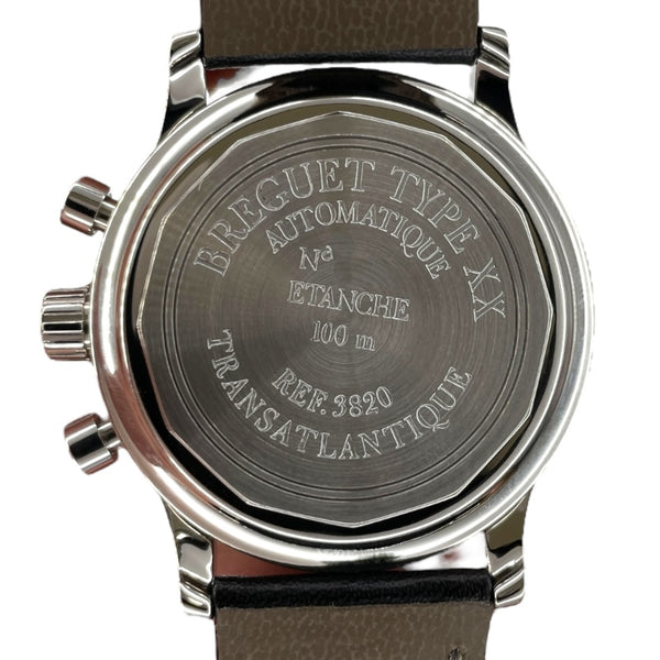 ブレゲ Breguet トランスアトランティック タイプXX 3820 ブラック SS メンズ 腕時計