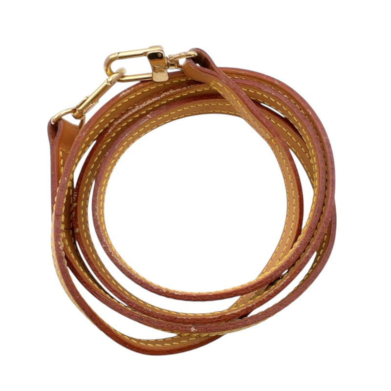 ルイ・ヴィトン LOUIS VUITTON ショルダーストラップ ベージュ　ゴールド金具 ヌメ革 ユニセックス ショルダーストラップ