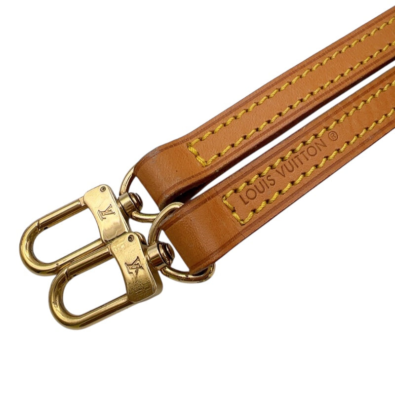 ルイ・ヴィトン LOUIS VUITTON ショルダーストラップ ベージュ　ゴールド金具 ヌメ革 ユニセックス ショルダーストラップ