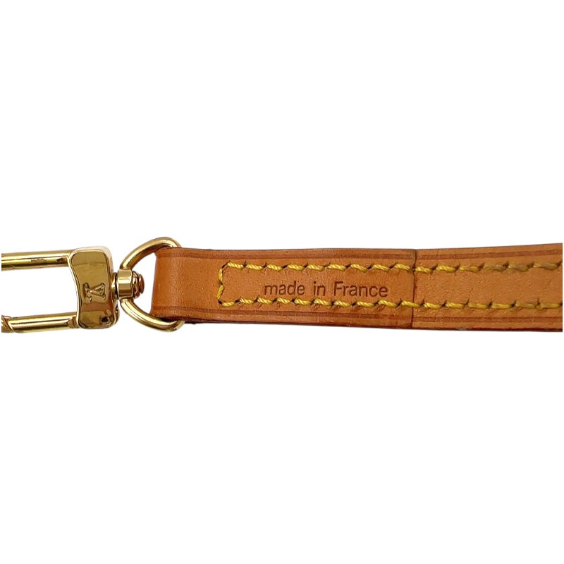 ルイ・ヴィトン LOUIS VUITTON ショルダーストラップ ベージュ　ゴールド金具 ヌメ革 ユニセックス ショルダーストラップ
