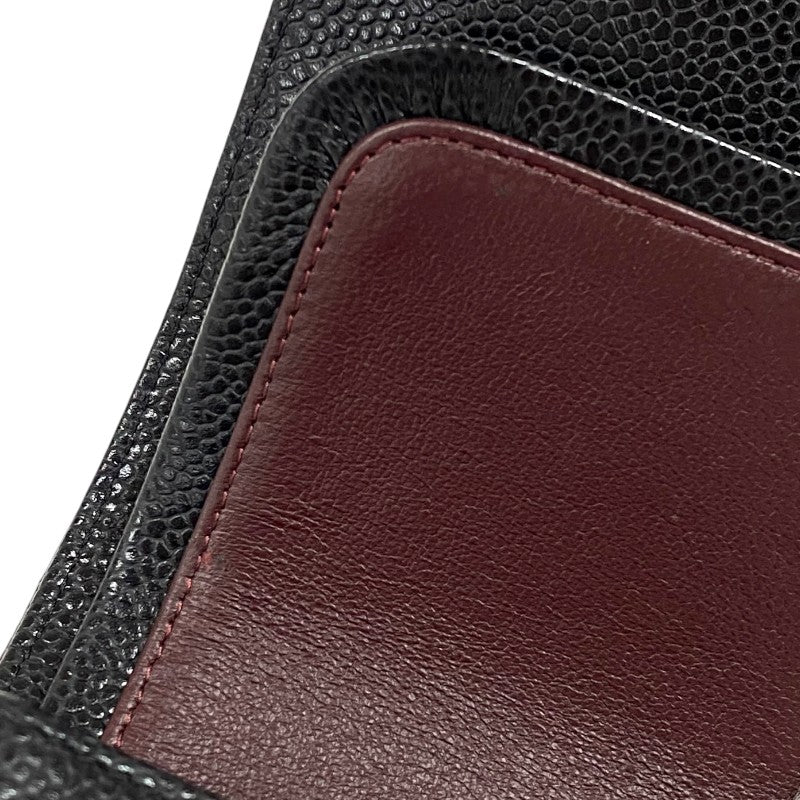 シャネル CHANEL マトラッセ25 A01112 ブラック シルバー金具 キャビアスキン レディース ショルダーバッグ