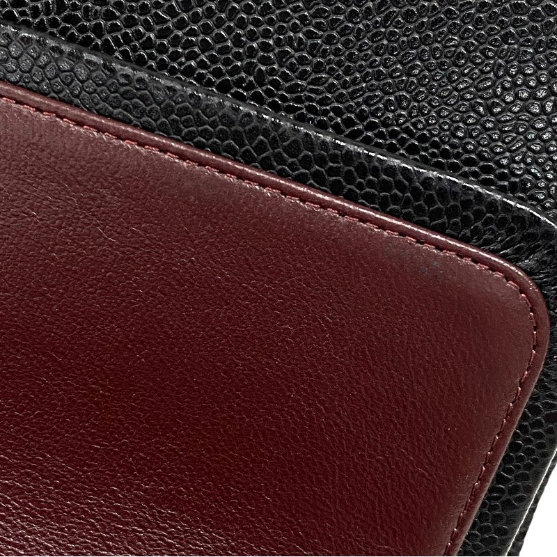 シャネル CHANEL マトラッセ25 A01112 ブラック シルバー金具 キャビアスキン レディース ショルダーバッグ