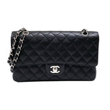 シャネル CHANEL マトラッセ25 A01112 ブラック シルバー金具 キャビアスキン レディース ショルダーバッグ