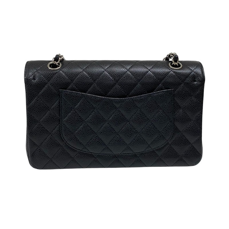 シャネル CHANEL マトラッセ25 A01112 ブラック シルバー金具 キャビアスキン レディース ショルダーバッグ