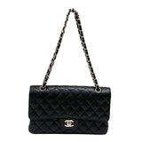 シャネル CHANEL マトラッセ25 A01112 ブラック シルバー金具 キャビアスキン レディース ショルダーバッグ