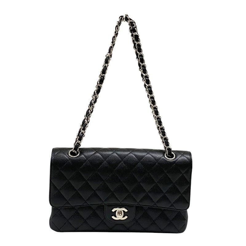 シャネル CHANEL マトラッセ25 A01112 ブラック シルバー金具 キャビアスキン レディース ショルダーバッグ