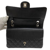 シャネル CHANEL マトラッセ25 A01112 ブラック シルバー金具 キャビアスキン レディース ショルダーバッグ