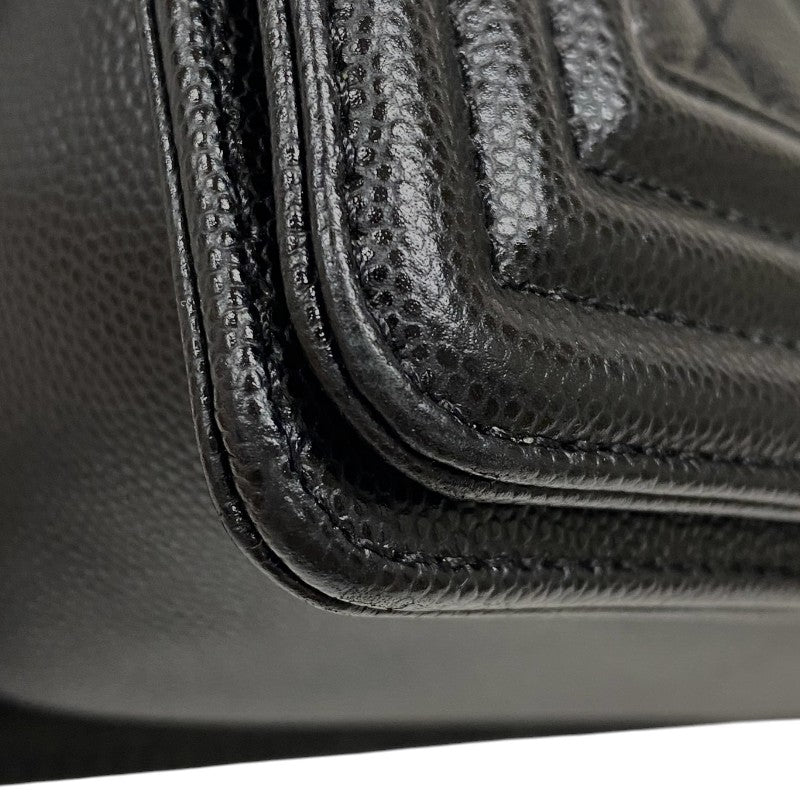 シャネル CHANEL ボーイシャネル25 A67086 ブラック キャビアスキン レディース ショルダーバッグ