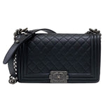 シャネル CHANEL ボーイシャネル25 A67086 ブラック キャビアスキン レディース ショルダーバッグ