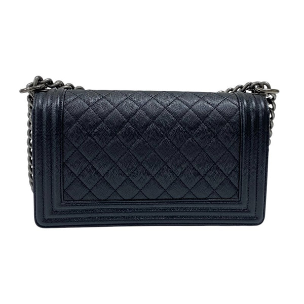 シャネル CHANEL ボーイシャネル25 A67086 ブラック キャビアスキン レディース ショルダーバッグ