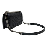 シャネル CHANEL ボーイシャネル25 A67086 ブラック キャビアスキン レディース ショルダーバッグ
